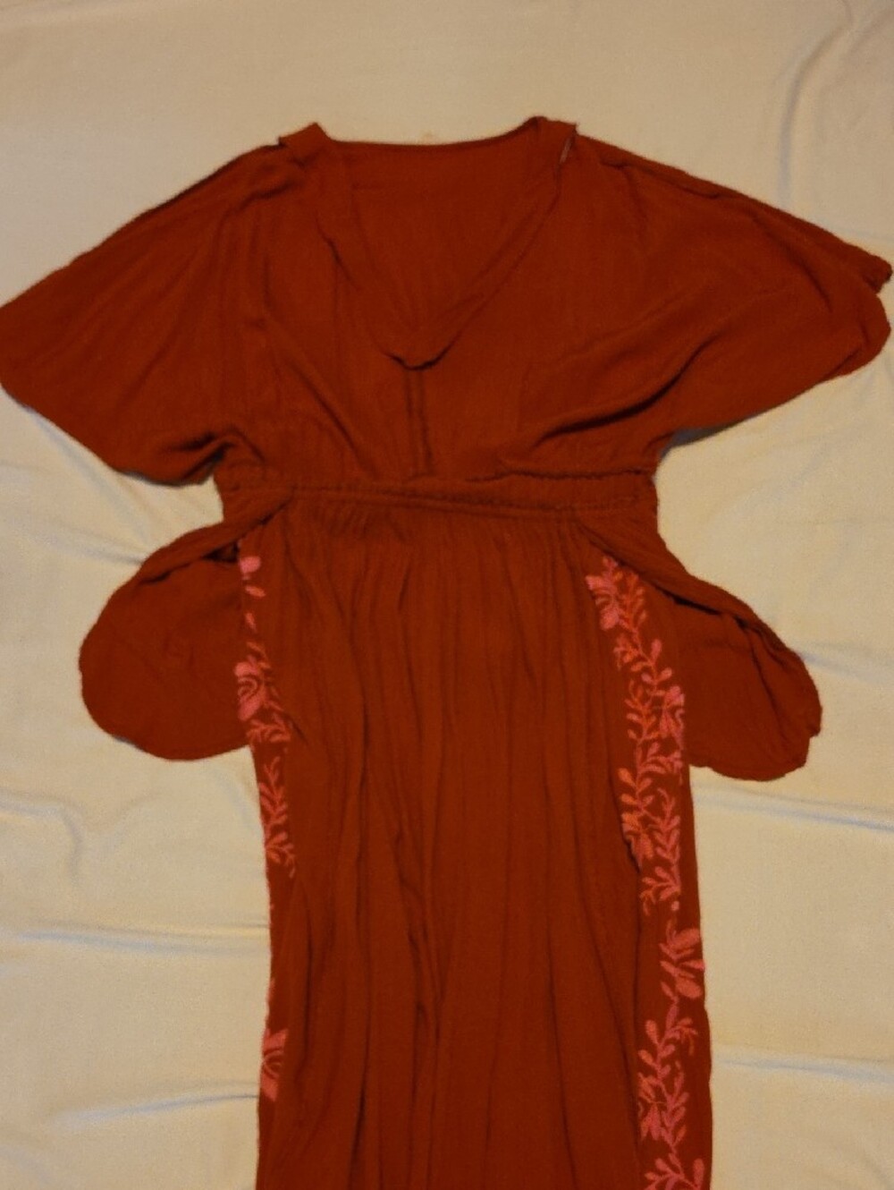 Knox Rose Red Textured Maxi Dress - Picture 6 of 7
